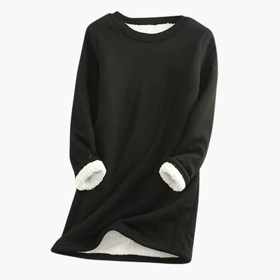 Damen Pullover mit Rundhalsausschnitt und langen Ärmeln