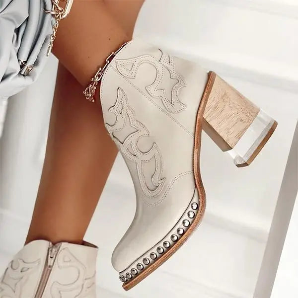 RalphMattew™ Norwich Bestickte Lederstiefel