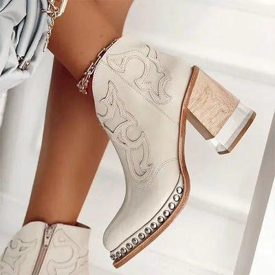 RalphMattew™ Norwich Bestickte Lederstiefel