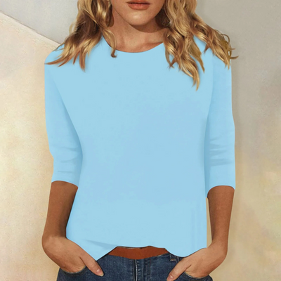 Rundhalsshirt mit Langen Ärmeln für Damen