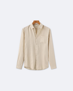 Daniel – Button-Down Hemd Herren Klassisch Modern Elegant in Beige