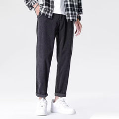 Satoko | Bequeme Cordhose in Dunkelgrau