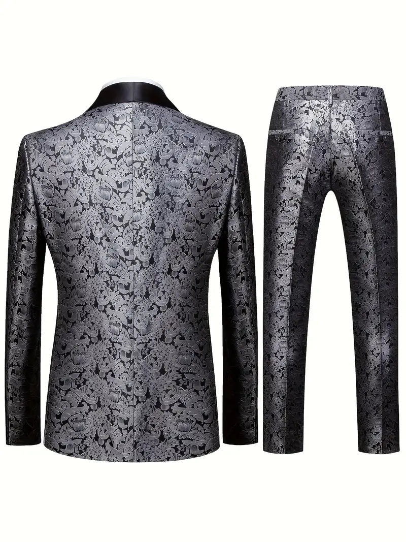 Herren Modisches 3-Dreiteiler Set | Hochzeitsgast Anzug