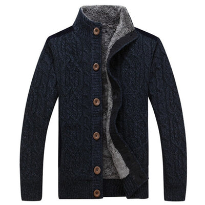 Warme Zopfstrickjacke für Männer