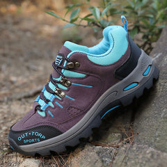 David | Leichte Wanderschuhe mit rutschfester Sohle in Lila