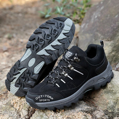 David | Leichte Wanderschuhe mit rutschfester Sohle in Schwarz