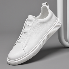 Stilvolle Lederschuhe in Weiß