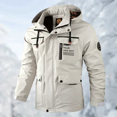 Beno - Funktionale Winterjacke für Herren in Weiß