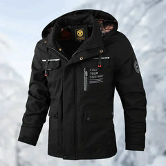 Beno - Funktionale Winterjacke für Herren in Schwarz