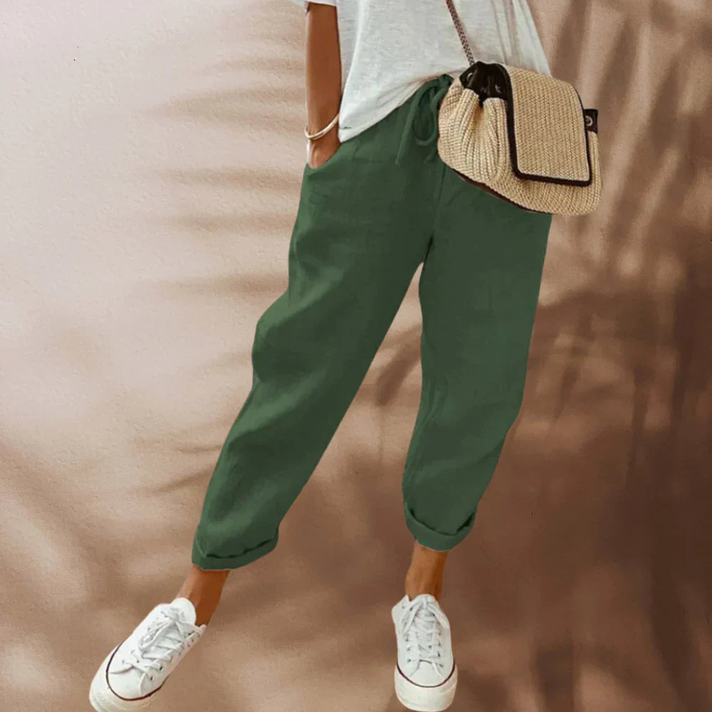 Julia - lässige und elegante leinenhose