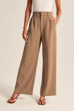 Nariko | Weitem hosen in Beige