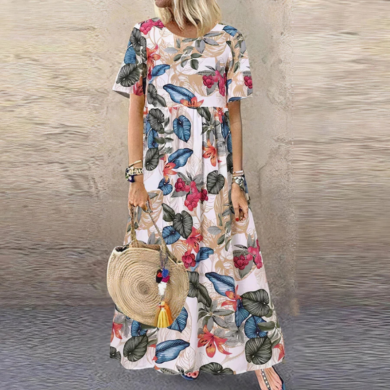 Diana - Damen Sommerkleid Mit Blumenmuster