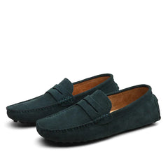 Dirk – Herren Wildleder Loafers im Italienischen Stil in Grün