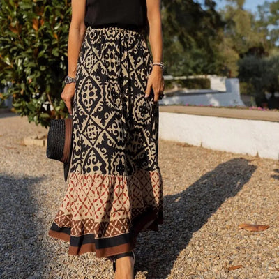 Djamila - Sommerrock Mit Hoher Taille Für Damen