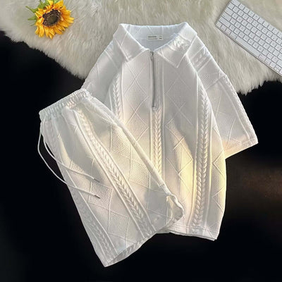 Dominic – Herren Anzug Sommer Locker Kurzarm Bequem Modern