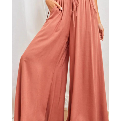 Dominika - Lockere Hose Mit Weitem Bein Für Damen Sommer