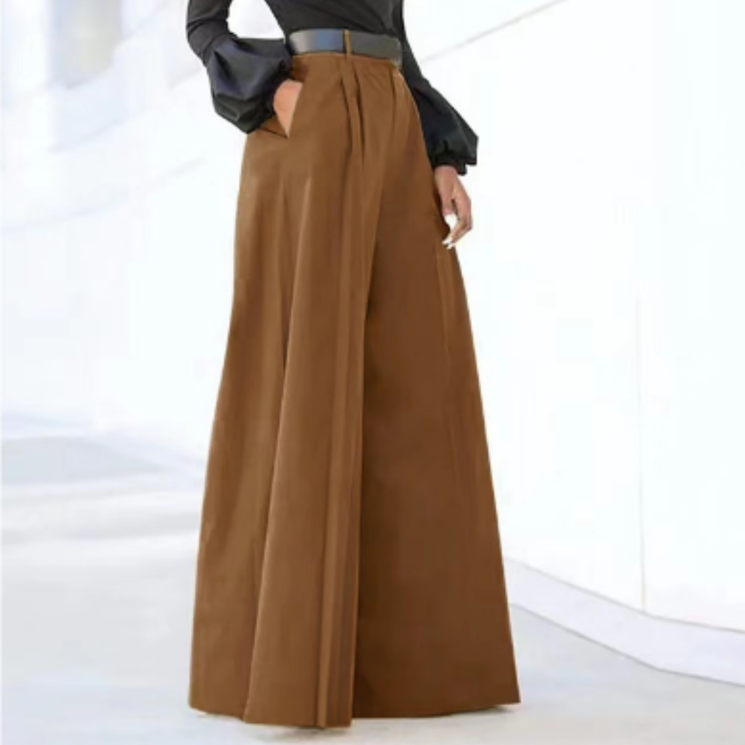 Dorrit - Damenhose Mit Hoher Taille Weites Bein