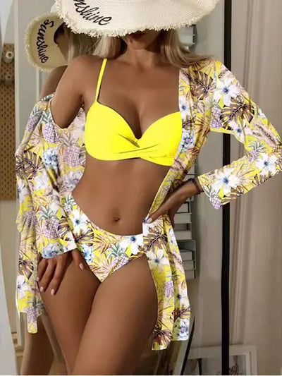 Winnie® | Stylischer bedruckter Badeanzug mit Überwurf
