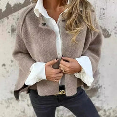 Mia | Leichte Feine Strickjacke in Braun