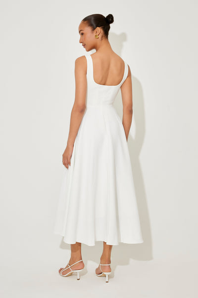 Amelia | Zeitloses, fließendes Midikleid
