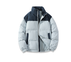 Warme, winterliche Herrenjacke in Blau