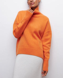 Dorothy | Rollkragenpullover in Orange