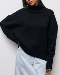 Dorothy | Rollkragenpullover in Schwarz