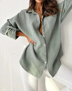 Zoey - Damenbluse in Grau