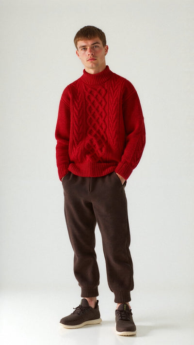 Abdal Strickpullover mit Rundhalsausschnitt