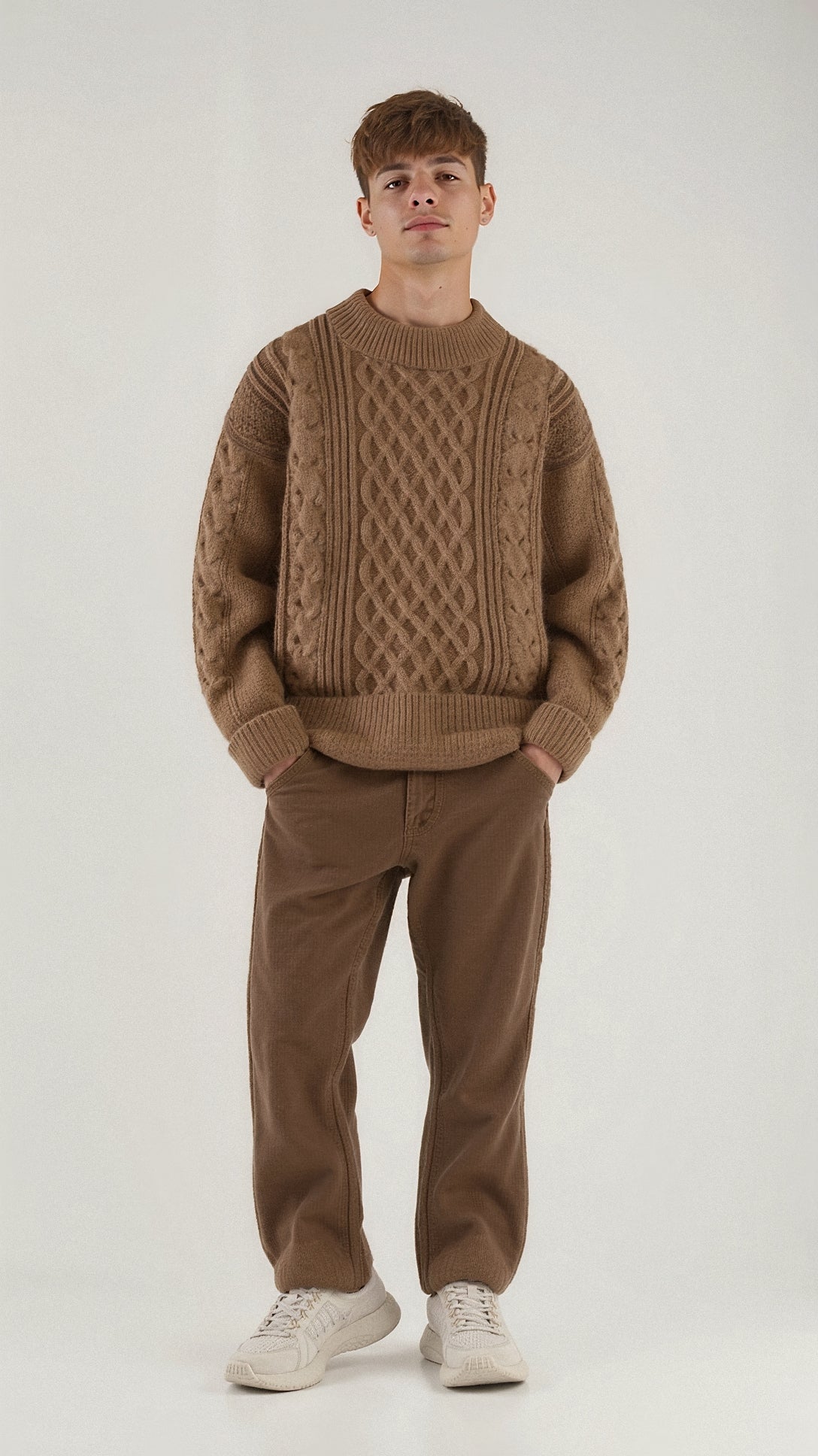 Abdal Strickpullover mit Rundhalsausschnitt