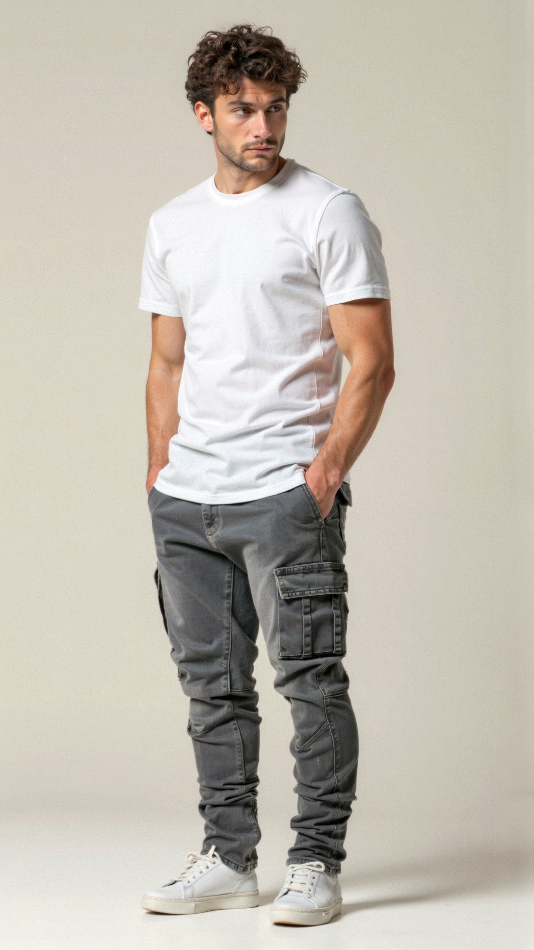 Casper - Ultra Stretch - Cargo-Jeans