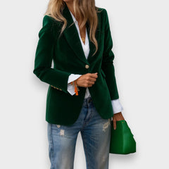 Leandra – Blazer mit tailliertem Schnitt in Grün