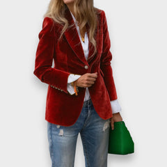 Leandra – Blazer mit tailliertem Schnitt in Rot
