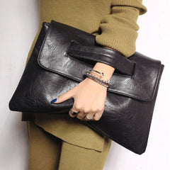 Caitlin - Rechteckige Handtasche in Schwarz