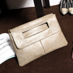 Caitlin - Rechteckige Handtasche in Khaki
