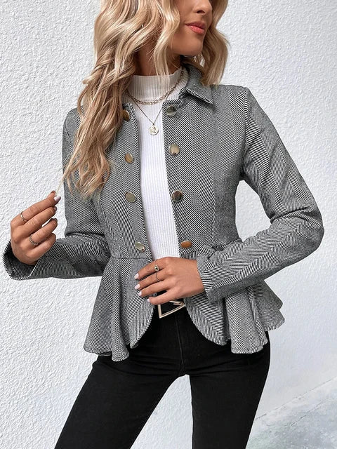 Smart Blazer mit Rüschen