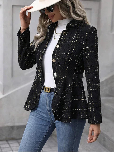 Smart Blazer mit Rüschen