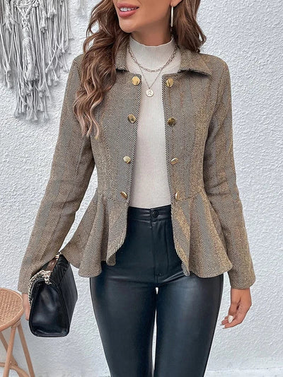 Smart Blazer mit Rüschen