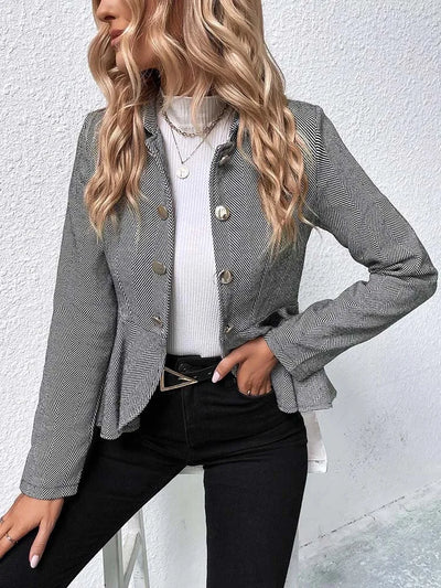 Smart Blazer mit Rüschen