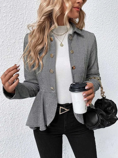 Smart Blazer mit Rüschen