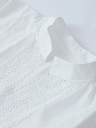 Alexandra – Weißes Maxikleid – Spitzendetails