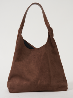 Elegante Damen-Ledertasche, vielseitiges Wildleder in Braun