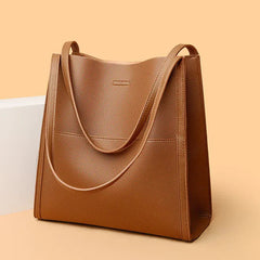 Elegante Damen-Schultertasche, vielseitiges Design, strapazierfähiges Synthetikgewebe in Braun
