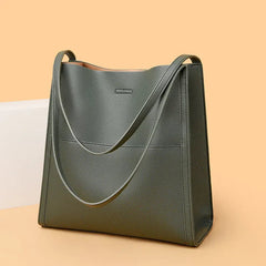 Elegante Damen-Schultertasche, vielseitiges Design, strapazierfähiges Synthetikgewebe in Grün
