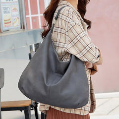 Elegante Damen-Schultertasche aus vielseitigem Synthetikmischgewebe in Grau