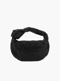 Elegante Damenhandtasche aus praktischem veganem Leder in Schwarz