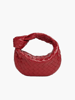 Elegante Damenhandtasche aus praktischem veganem Leder in Rot