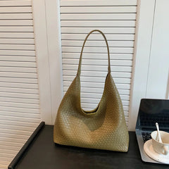 Elegante Damenhandtasche aus stilvollem, strapazierfähigem Leder in Grün