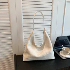 Elegante Damenhandtasche aus stilvollem, strapazierfähigem Leder in Weiß