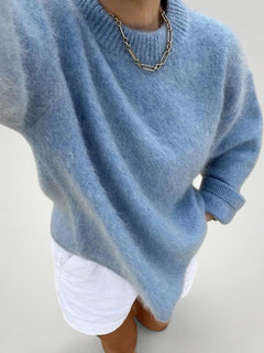 Adela | Eleganter Winterpullover mit Stil und Komfort in Blau